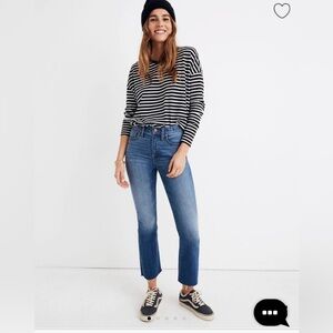 NWT Madewell Cali Demi Boot Jeans-Back Seam Edition